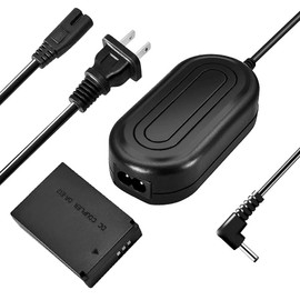TKDY ACK-E12 Fuente de Alimentación LP-E12 EOS M50 M200 Batería Simulada DR-E12 DC Acoplador Adaptador de CA, Compatible Con Cámaras Digitales Canon EOS M200, M50 Mark II, M100, M M2 M10, Kiss M