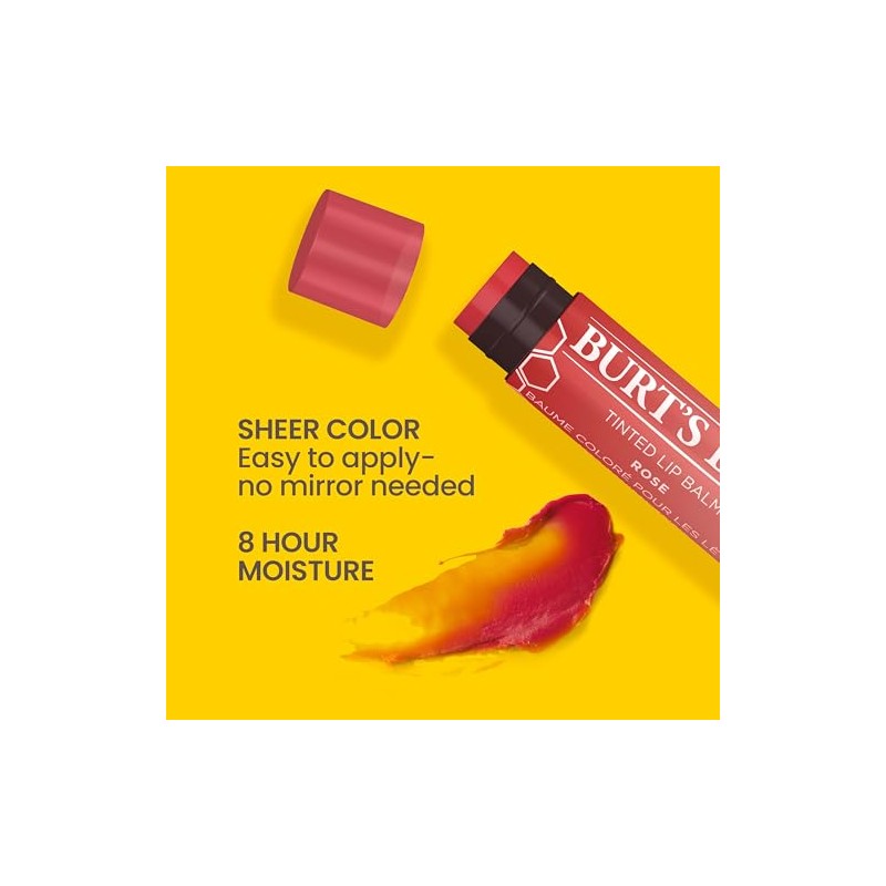 Burt's Bees - Tinted Lip Balm - Rose