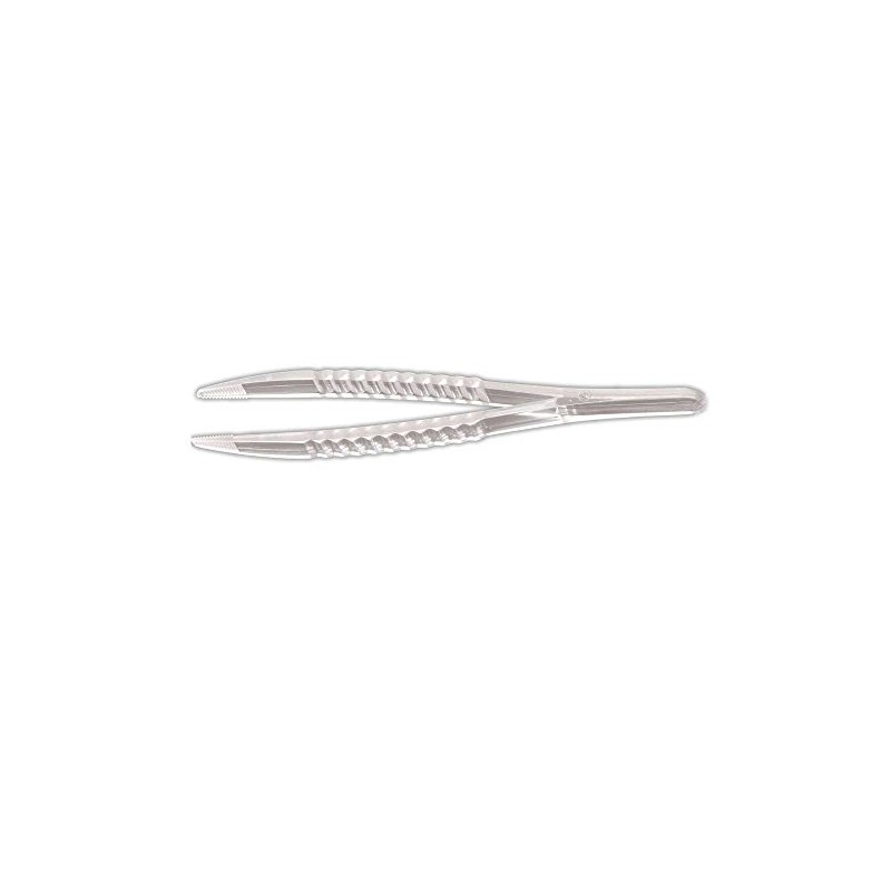 1x Disposable BEHREND Tweezer Forceps Plastic Forceps Sterile, 12.5 cm