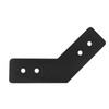 Mewutal 4pcs 135 Degree Angle Brackets 3mm Carbon Steel Mending