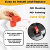 Yunukin Factory Bumper Tow Hook Covers Compatible with Jeep Wrangler