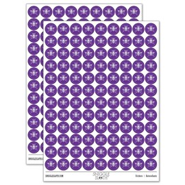 Mosquito Pest Insect Bug 200+ Round Stickers - Matte Finish - 0.50" Size - Purple