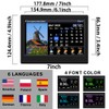 FEYBYLA 2025 New Digital Clock with Temperature/Humidity & Weather Forecast,