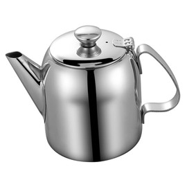 ABOOFAN Stainless Steel Teapot with Modern Design Kettle for Loose Tea Comfortable Handle Capacity for Family Use Easy to Clean Decorative Kitchen Essential