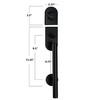 Berlin Modisch HandleSet Front Door Entry Handle and Deadbolt Lock