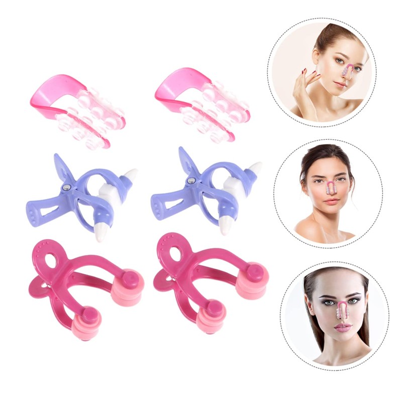 WOONEKY 2sets Nose Lifting Clip Corrector Beauty Tool for Women