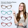 Reading Glasses Women - 4 Pack Readers - Stylish, Comfortable