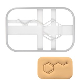 Phenylethylamine Molecule Cookie Cutter. Bakerlogy