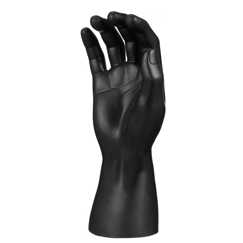 Black Mannequin Hand Ring Display Holder for Men Jewelry,Stable Hand