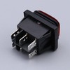 VGOL 2PCS Rocker Toggle Switch Red LED Light 3 Position
