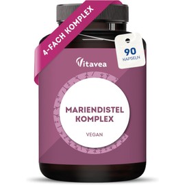 Milk Thistle Artichoke Dandelion & Desmodium 4-Way Complex - Liver Treatment - Vegan, Laboratory Tested, No Unwanted Additives - 90 Capsules