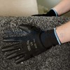 Dunnet Tools Large 10.5" Black Coated Work Gloves - Lightweight