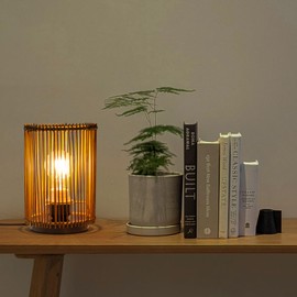 Tall Lampshade, Rattan Drum Lampshade for Table Lamps Floor Lamp,boho Lamp Shade, Easy Assembly Replacement Lampshade,5.9" Top X 5.9" Bottom X 7.88" High