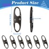 ELNX 6 Pcs Zipper Clips, Anti Theft Deterrent Zipper Locks