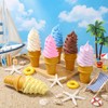 YOUEON 6 Pcs Artificial Ice Cream Cones, Simulated Ice Cream