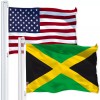 G128 Combo Pack: American USA Flag 3x5 Ft & Jamaica