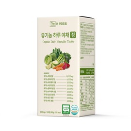 The Healthy Dream Daily Vegetables Organic Dietary Fiber Tablets Salad Vegetable Nutrients Fiber Supplement 120 Tablets, 1 Piece / 더건강드림 하루야채 유기농 식이섬유정 샐러드 야채 영양제 섬유질 보충제 120정, 1개
