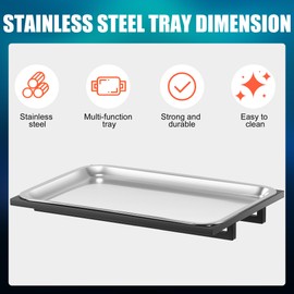 POARMEEY Tattoo Tray with Wheels Trolley Adjustable Height, Salon Stand Rolling Tray for Studio