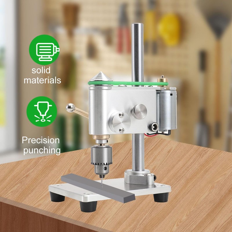 SUDEG Mini Drill Press, Benchtop Drill Press, Portable Electric Drilling