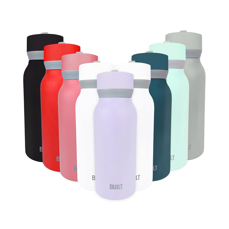 Built 32oz Cascade Bottle with Wide Mouth Straw Lid and