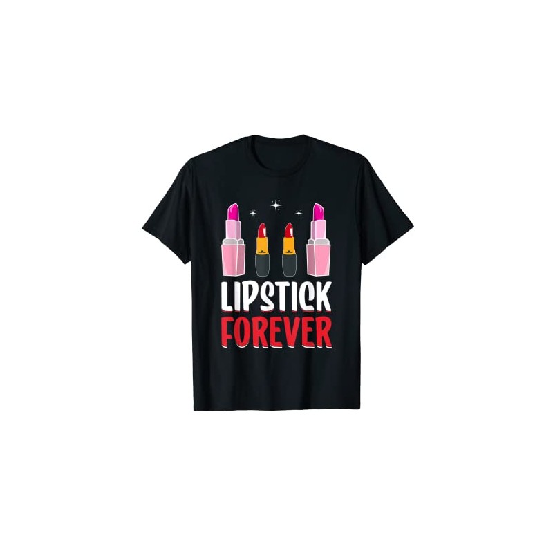 Lipstick Forever I Lipstick T-Shirt, black