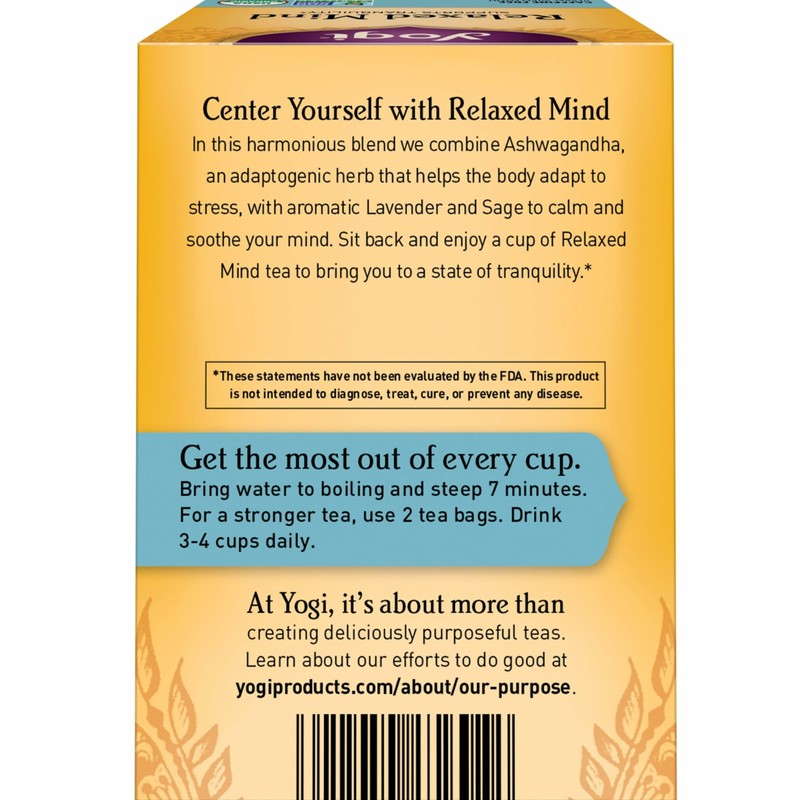 Yogi Tea Relaxed Mind Tea - 16 Bags per Pack