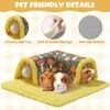 ROYALAY Guinea Pig Hideout, Removable Guinea Pig Tunnel with Non-Slip