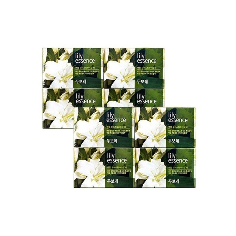 Dubore Lily Essence Soap 4-Pack x 2 Lily Scented Solid