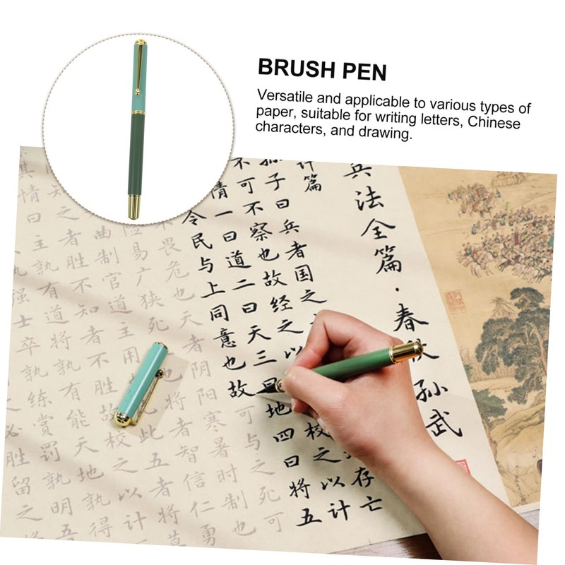 Operitacx Fountain Style Brush Pen Set Refillable Ink Brush Pen