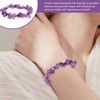 ZGDEIWGF Pack of 2 Crystal Gravel Bracelets, Small Elastic Pebble