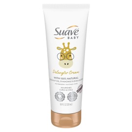 Suave Baby Detangler Cream for Curly, Coily Hair, with 100% Natural Coconut Oil, Chamomile & Shea Butter No Parabens, Silicones, Dyes 6.8 OZ