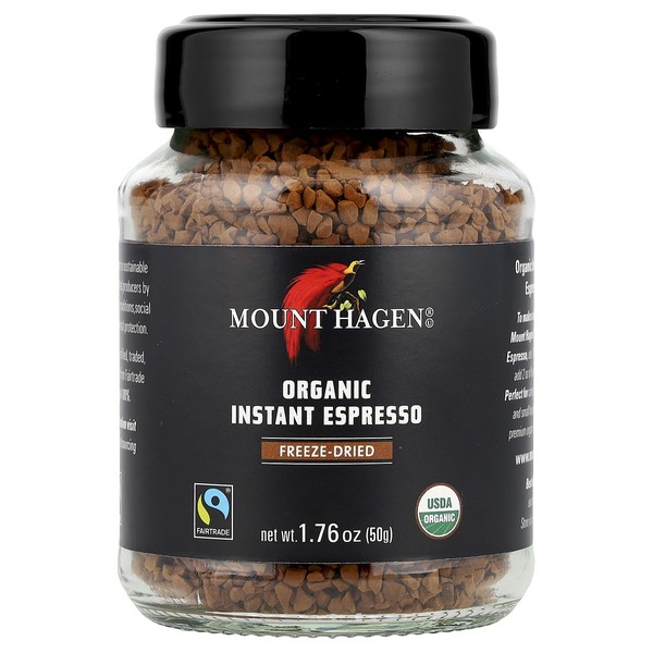 Mount Hagen Organic Instant Espresso, 1.76 oz (50 g)