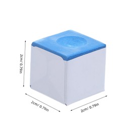 GRIRIW 12Pcs Snooker Chalk Billiard Pool Cue Accessories Improved for American and English Games Portable Wiping Cubes for Clubs and Home Use