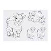 4 x 'Cute Goat Kid' Temporary Tattoos - Water Resistant,