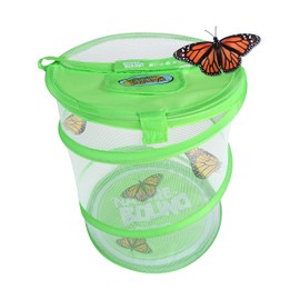 Nature Bound Butterfly Growing Kit - Live Caterpillar to Butterfly Project for Kids - Includes Voucher for Caterpillars, Green Pop-Up Enclosure, and STEM Learning Guide (Original Design)