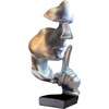 Thinker Statue, Silence is Gold Abstract Art Sculpture, Ponder Statue,