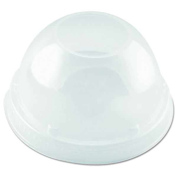 Dart DLR662 Clear Lid PET 662 Dome With Hole (Case of 1000)