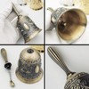 Hoshiumi Retro Bronze Hand Bell Rose Pattern Hand Waving Bell