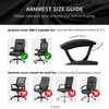 Stretch Computer Office Chair Cover with Armrest Covers Durable Zipper