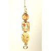 Sweep of Prairie Wheat Cream Lampwork Glass Ceiling Fan Pull