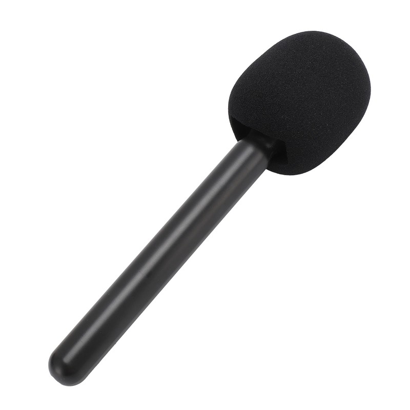 Wireless Mic Handheld Adapter with Windshield Foam Lightweight Interview Microphone