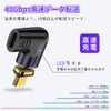 YFFSFDC USB-C Magnetic Type C L-shaped Conversion Adapter, Side Bend,