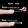 NOVO OVO L Sculpted Thick Square Nail Tips for Flat