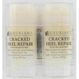 Reparación del talón agrietado The Original Twin Pack 2.5oz Tacones agrietados secos agrietados Pies, codos, rodillas piel