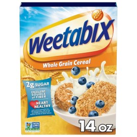 Weetabix Biscuits Whole Grain Cereal, 14 OZ Box
