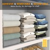 OKPOW Acrylic Shelf Dividers for Closet Organization: 8 Pack Durable
