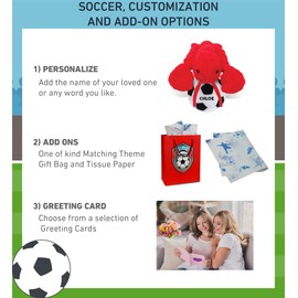 DolliBu Elegant Red Lobster Stuffed Animal with Soccer Ball Plush - Soft Plush Huggable Lobster, Adorable Playtime Plush, Ocean Life Gift for Kids and Adults - 13 Inches