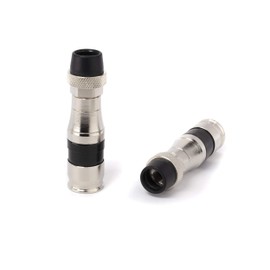 THE CIMPLE CO Coaxial Cable Compression Fitting Connector - for RG11 Coax Cable - with Weather Seal O Ring, Weather Boot, and Water Tight Grip (50 Pack)