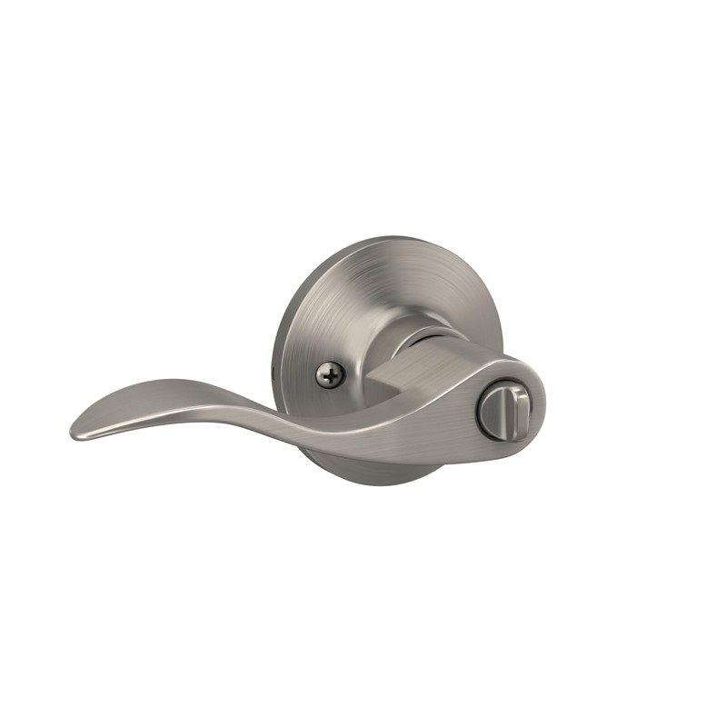 Lock Scout Wave Lever with Round Trim Keyed Entry Door
