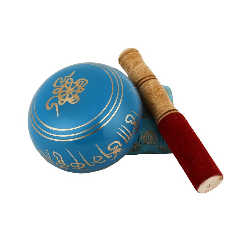 Tibetan Meditation Om Mani Singing Bowl / Cushion / Mallet